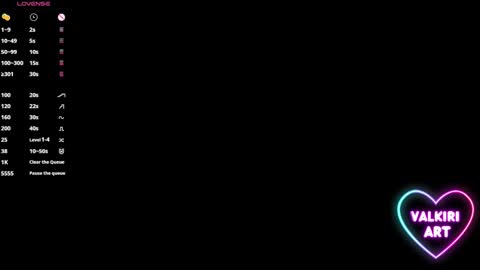 Snapshot of valkiriart chatting on 14, 2, 2025 valkiriart online show from 14, 2, 2025