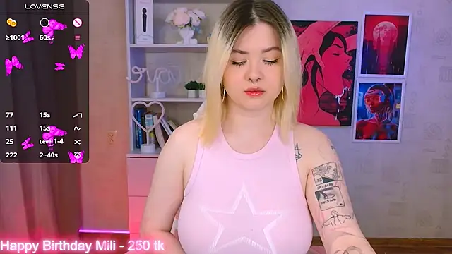 cutie mili online show from 24, 1, 2025