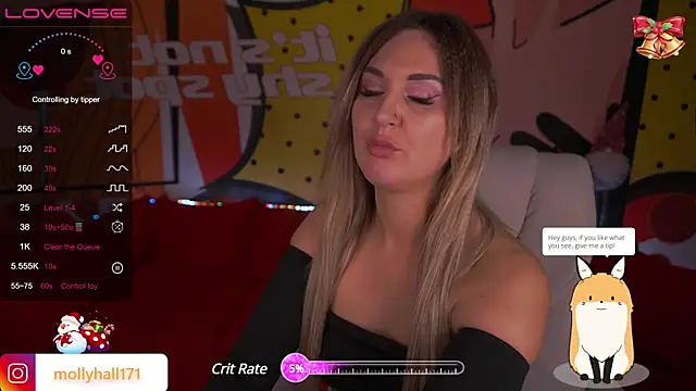 Snapshot of MollyHallss chatting on 19, 12, 2024 MollyHallss online show from 19, 12, 2024