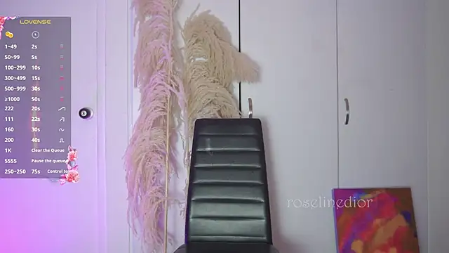 Snapshot of roselinedior chatting on 12, 11, 2025 roselinedior online show from 12, 11, 2025