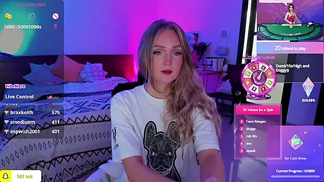 Snapshot of PrincessVS chatting on 2, 2, 2025 PrincessVS online show from 2, 2, 2025