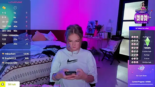 Snapshot of PrincessVS chatting on 8, 2, 2025 PrincessVS online show from 8, 2, 2025