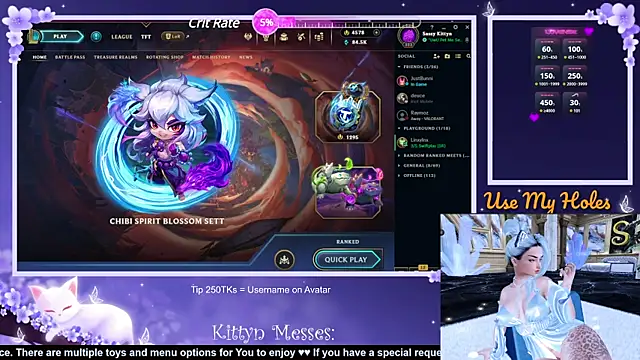 Snapshot of SassyKittyn chatting on 10, 1, 2025 SassyKittyn online show from 10, 1, 2025