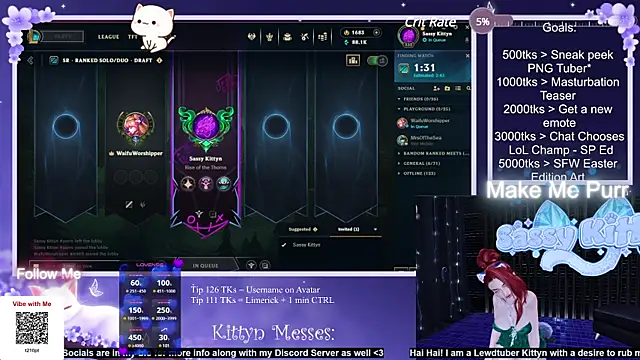 Snapshot of SassyKittyn chatting on 17, 3, 2025 SassyKittyn online show from 17, 3, 2025