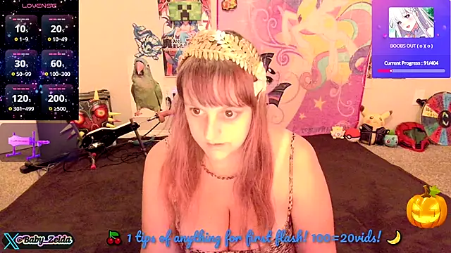 Snapshot of BabyZelda chatting on 31, 10, 2025 BabyZelda online show from 31, 10, 2025
