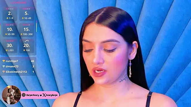 Snapshot of Harper-Avary chatting on 10, 10, 2025 Harper-Avary online show from 10, 10, 2025