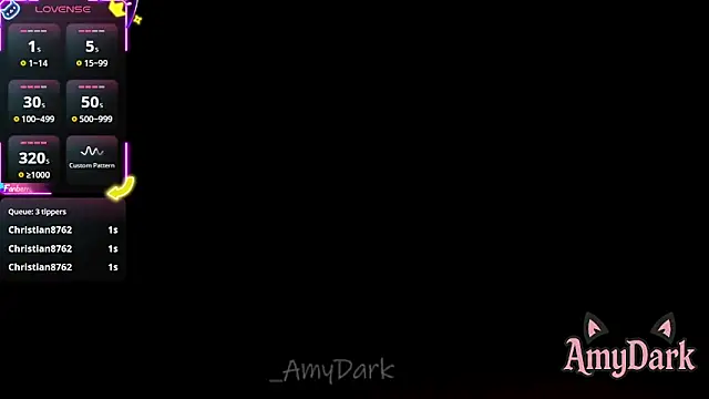  AmyDark online show from 22, 10, 2025