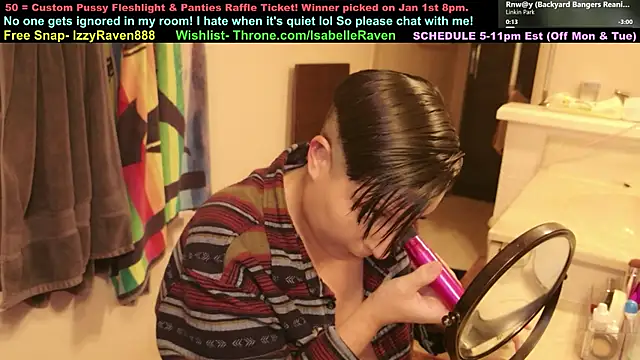 IsabelleRaven online show from 12, 1, 2026