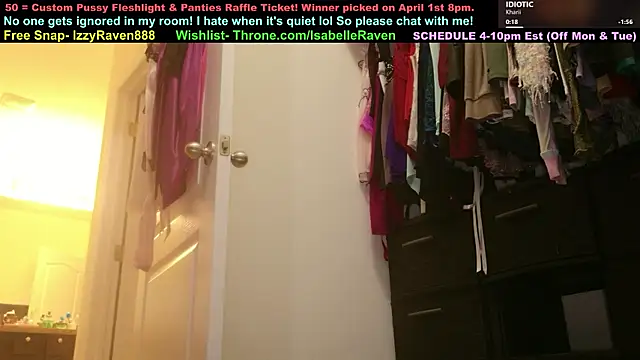 IsabelleRaven online show from 3, 4, 2026