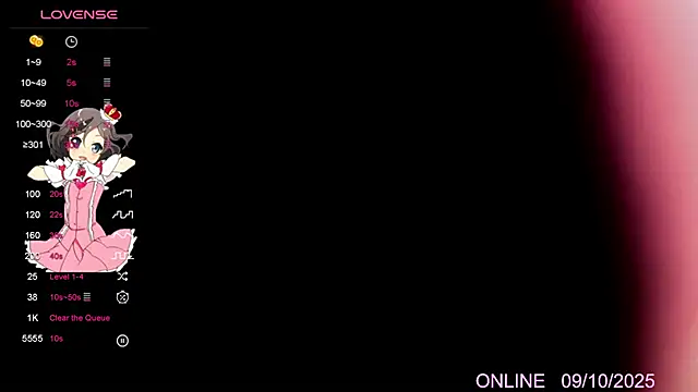 Snapshot of Alice-randy chatting on 9, 10, 2025 Alice-randy online show from 9, 10, 2025