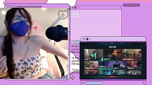 HoneyyCeleste online show from 30, 4, 2026