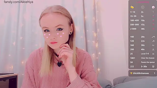 AliceNya cute online show from 21, 2, 2026