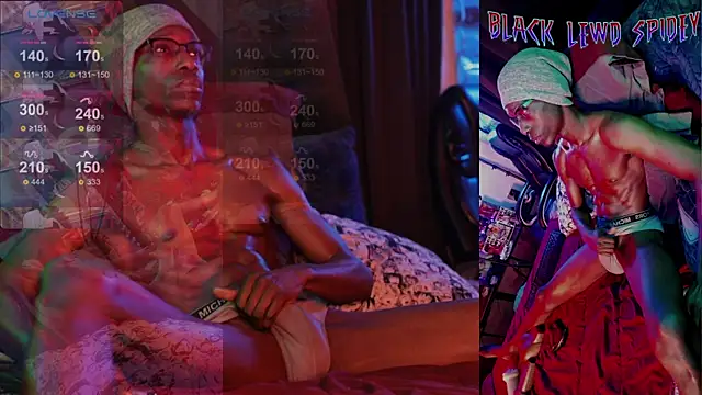 BlackLewdSpidey online show from 2, 2, 2025