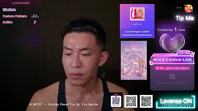 Snapshot of OceanCandy chatting on 18, 1, 2026 OceanCandy online show from 18, 1, 2026