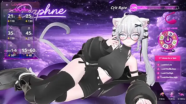 Muse Daphne online show from 21, 3, 2026