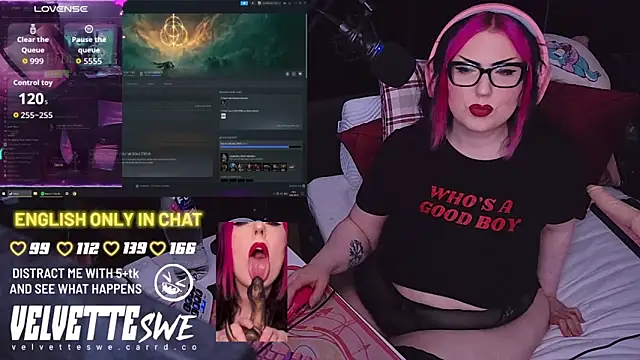 VelvetteSWE online show from 7, 8, 2026