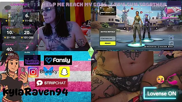 KylaRaven online show from 8, 5, 2026