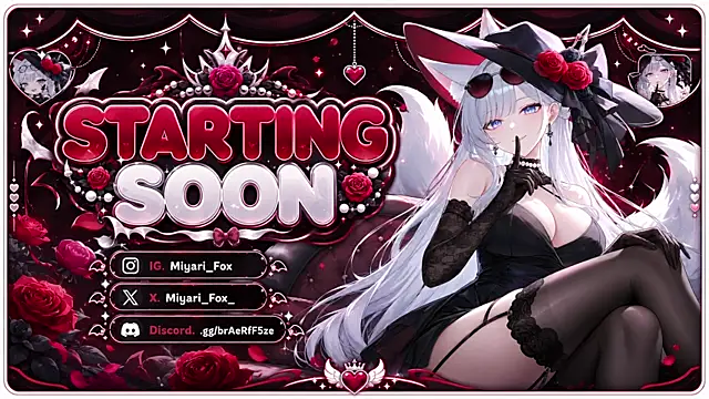 MiyariFox online show from 8, 7, 2026