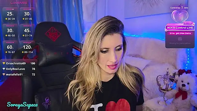 SorayaSapeca online show from 25, 2, 2025