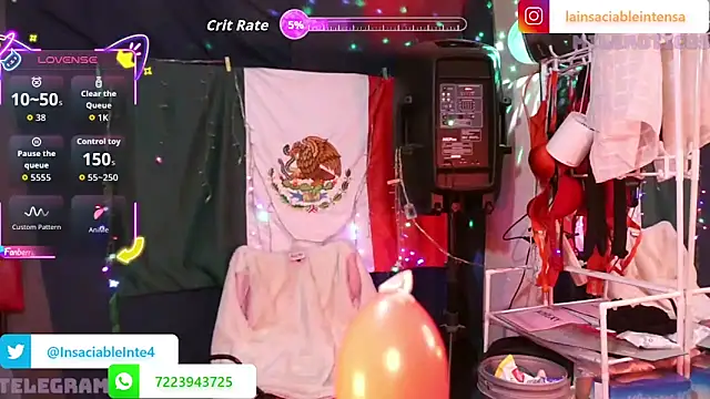 LaInsaciableIntensa online show from 21, 2, 2026