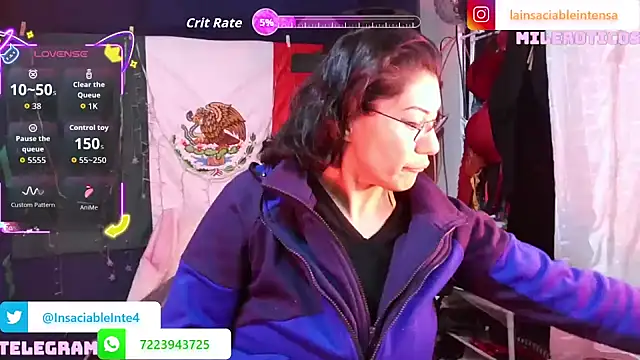 LaInsaciableIntensa online show from 23, 5, 2026