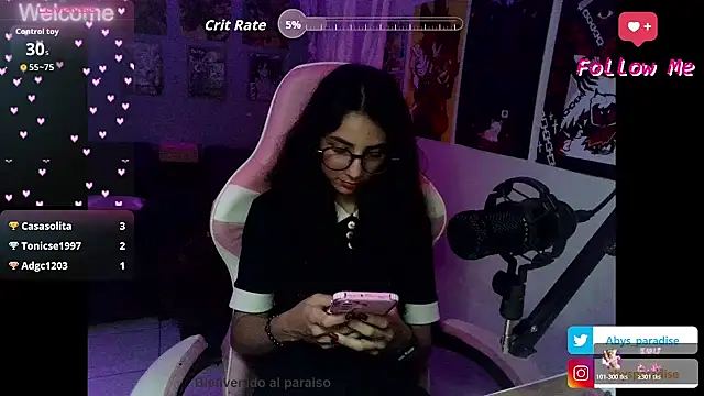 Snapshot of Abysparadise chatting on 31, 10, 2025 Abysparadise online show from 31, 10, 2025