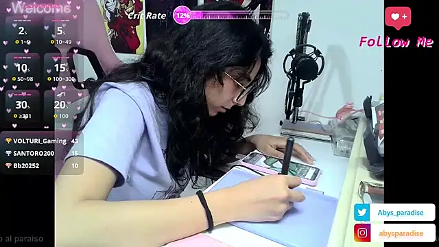 Snapshot of Abysparadise chatting on 12, 11, 2025 Abysparadise online show from 12, 11, 2025