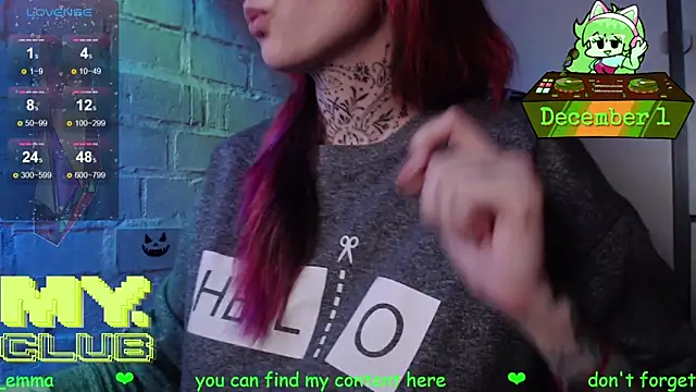 Witch Emma online show from 1, 12, 2025