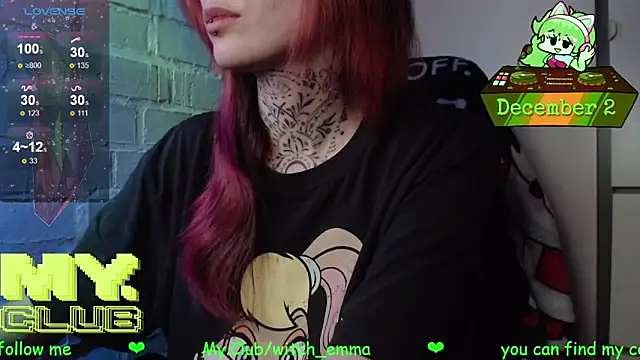 Witch Emma online show from 2, 12, 2025