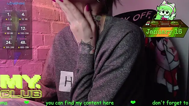 Witch Emma online show from 16, 1, 2026