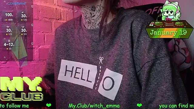 Witch Emma online show from 19, 1, 2026