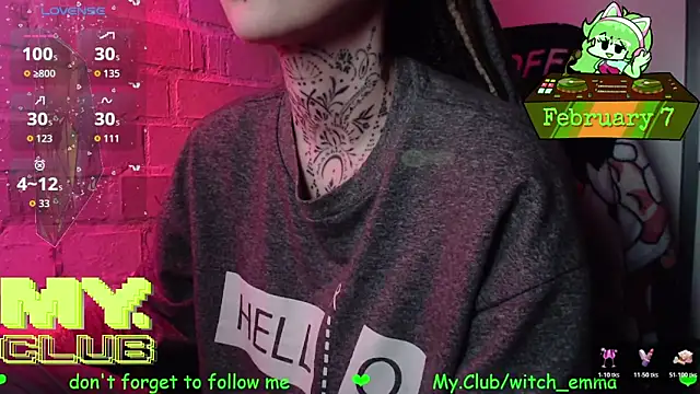 Witch Emma online show from 7, 2, 2026