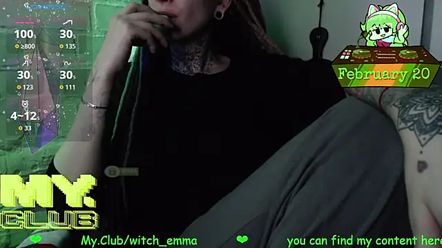 Witch Emma online show from 20, 2, 2026