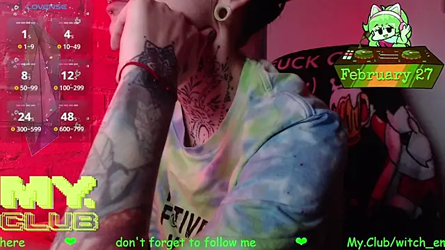 Witch Emma online show from 27, 2, 2026