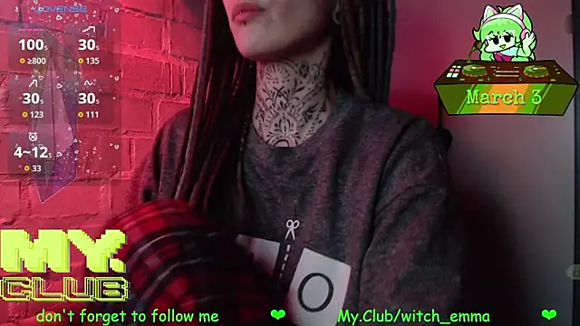 Witch Emma online show from 3, 3, 2026