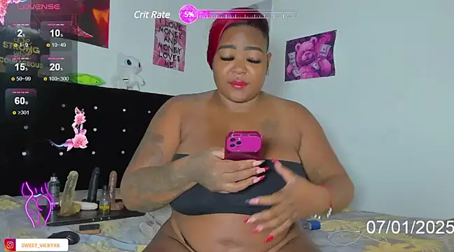 Snapshot of SWEETVICKY_XX chatting on 7, 1, 2025 SWEETVICKY XX online show from 7, 1, 2025